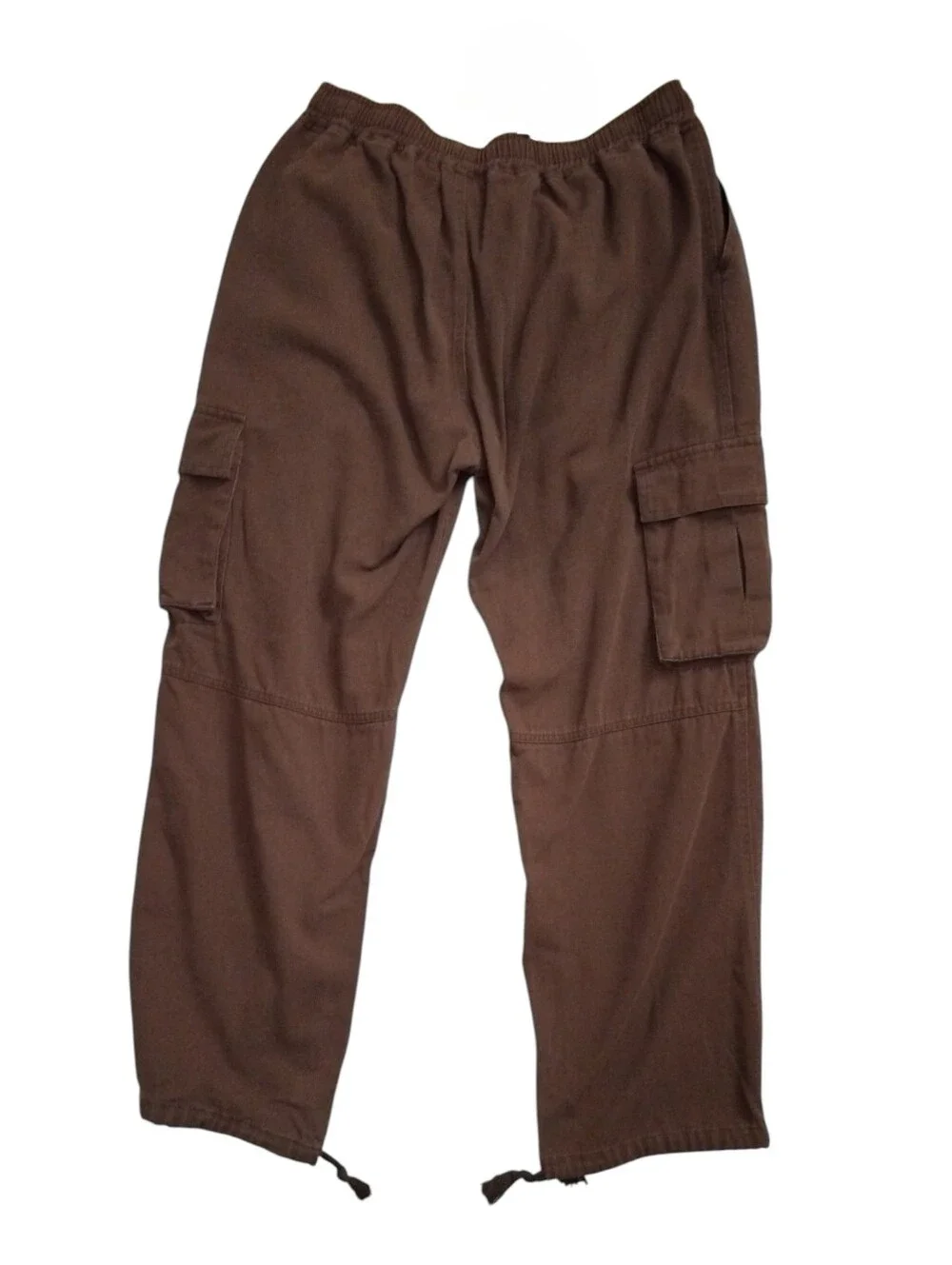 Men's Cargo Jogger Style Streetwear Elastic Waist Comfort XL Brown